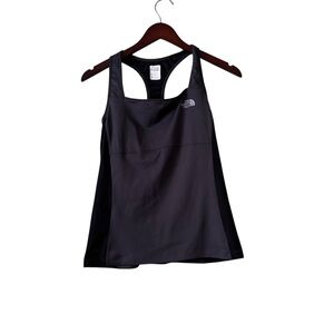 The North Face Vapor Wick Tank Top Women's Medium Racerback Gray Black
